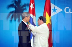 越南驻古巴大使杨明被授予古巴国务委员会友谊勋章