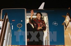 越南国会主席阮氏金银开始出席第11届全球女性议长峰会