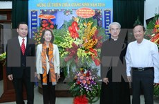 越南中央民运部部长张氏梅向天主教团结委员会致以圣诞节问候