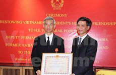 前泰国驻越大使荣获越南友谊勋章