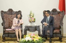 越南政府副总理武德儋会见日本自民党领导人
