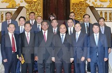 阮春福总理会见柬埔寨副首相兼内务部大臣韶肯