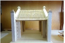 河内博物馆接受日本教授捐赠的蒙阜村口牌楼模型