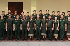 越南国防部为老挝国防部直属单位的工作人员举行培训班