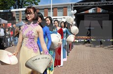 越南参加在比利时举行的春天节日