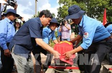 第16次越南志愿军烈士遗骸交接仪式在柬埔寨举行