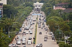 老挝首都万象至巴色高速公路建设项目正式启动
