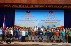 越南老挝国会女性代表团赴广南省调研