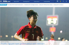 越南一女足运动员登上国际足联网页