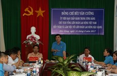 越南劳动总联合会工作代表团赴后江省考察