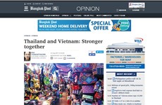 泰国媒体高度评价泰越两国关系的发展展望