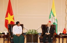 阮富仲总书记会见缅甸联邦巩固与发展党主席丹泰