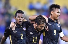 第29届东南亚运动会男足比赛：泰国队以1比0击败缅甸队 晋级决赛