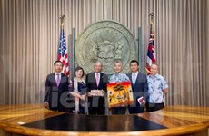 越南驻美国大使范光荣走访美国夏威夷州和美国太平洋司令部
