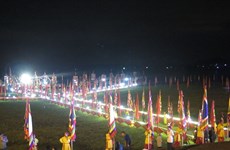 2017年昆山—劫泊秋季庙会祈安法会和放花灯活动吸引数万人参加