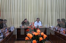 后江省领导会见柬埔寨国防部发展局代表团