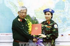 越南首次派遣维和女军官