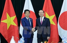越南国家主席陈大光会见日本首相安倍晋三