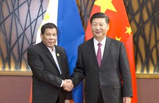 2017年APEC 会议：菲律宾总统分别与中美俄三国元首进行会晤