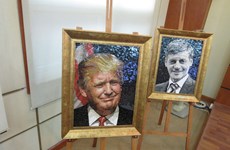 “2017年APEC各经济体领导人肖像”陶瓷拼贴画展即将在河内开展
