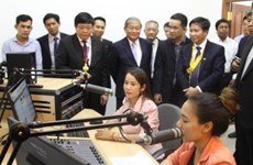 越南援建的柬埔寨9家广播电视台建设项目一期工程竣工投运