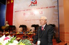 胡志明共青团第十一次全国代表大会在河内隆重开幕   