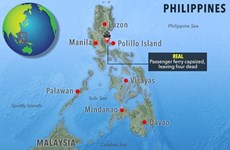 台风“天秤”侵袭菲律宾  一艘渡轮沉没252人获救