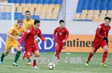2018年U23亚洲杯D组：越南U23足球队1-0击败澳大利亚U23足球队
