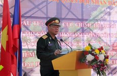 越南援建的老挝人民军队政治理论学院一期工程正式动工