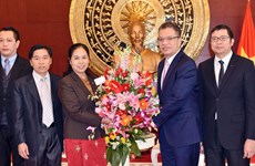 老挝驻中国大使前往越南驻中国大使馆庆祝越南传统节日春节