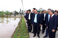 越南政府总理阮春福视察南定省农民生产模式