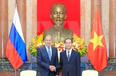 国家主席陈大光会见俄罗斯联邦外交部部长谢尔盖·拉夫罗夫