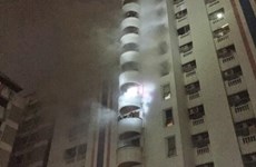 曼谷一幢公寓发生火灾  9名越南人受伤