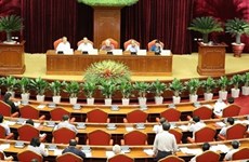 越共第十二届中央委员会第七次全体会议第五天新闻公报
