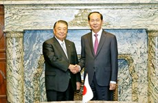 国家主席陈大光会见日本国会众议院议员古屋圭司