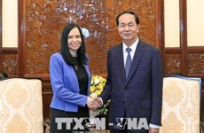 越南国家主席陈大光会见离任辞行的波兰驻越大使