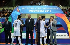 亚洲室内五人制足球俱乐部冠军联赛：越南队夺得亚军