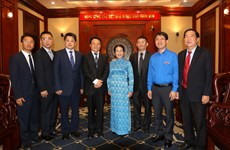 胡志明市领导人会见中国共青团中央高级代表团
