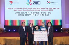 韩国一家化妆品公司成为越南残疾人体育代表团的第一个赞助商