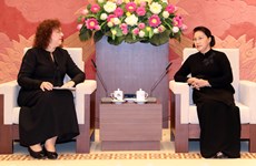 越南国会主席阮氏金银会见俄罗斯国家杜马副主席叶普法诺娃