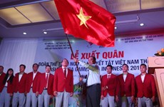 2018年亚残会越南体育代表团出征仪式在胡志明市举行