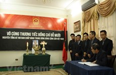 原越共中央总书记杜梅吊唁仪式在埃及、阿根廷和孟加拉国举行