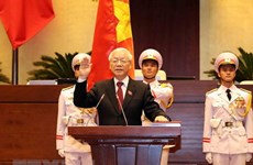 世界各国领导人继续向越南新任国家主席阮富仲致贺电