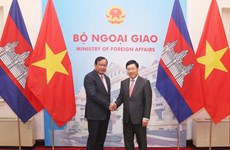 范平明与柬埔寨外交与国际合作部大臣布拉索昆举行会谈