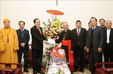 2018年圣诞节：陈青敏看望并慰问河内市天主教总教区和北方福音教协会