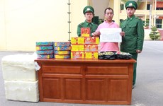 一外籍疑犯因非法贩运爆竹至越南被捕