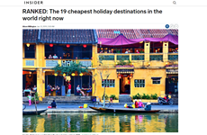 越南会安跻身2019年地球上旅费最便宜的19个度假胜地排行榜