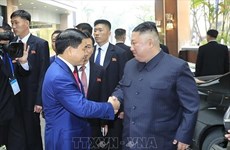 美朝领导人会晤：朝鲜最高领导人金正恩抵达河内市
