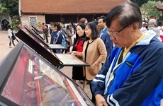“阮朝木板中的国徽和越国京都”展览会在文庙国子监举行