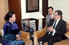 越南国会主席阮氏金银会见摩洛哥首相萨阿德丁·奥斯曼尼